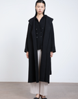 Wool-Cashmere Blend Tailored Coat