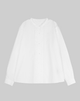 Embroidered Stand-Collar Cotton Shirt