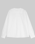 Embroidered Stand-Collar Cotton Shirt