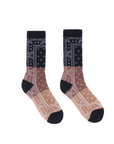 Paisley Jacquard Mid-Calf Socks
