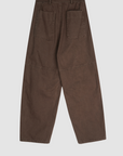 Brown Twill Casual Trousers