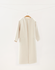 White Wool-blend Coat