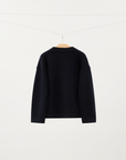 Wool Crewneck Cardigan