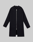 Double-Faced Wool-Cashmere Hooded Coat
