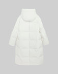 High-Neck Hooded Long Down Jacket