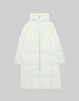 High-Neck Hooded Long Down Jacket