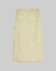 Silk-Blend Jacquard Slit Skirt