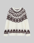 Fair Isle Alpaca Wool Pullover Sweater