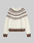 Fluffy Fair Isle Alpaca Wool Sweater