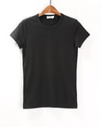 Crew Neck Solid Cotton T-Shirt