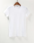 Crew Neck Solid Cotton T-Shirt