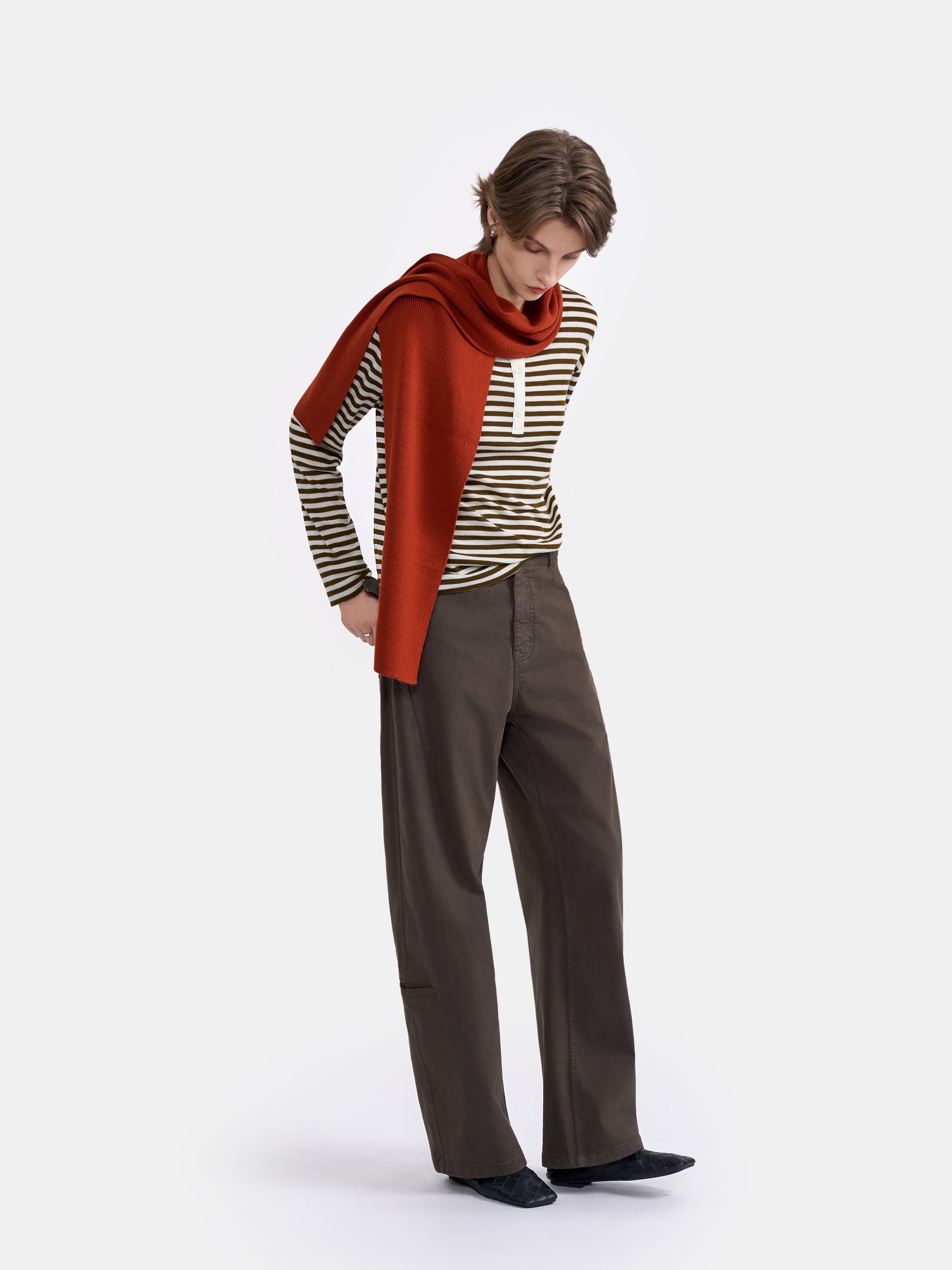 Minimalist Pure Wool Scarf