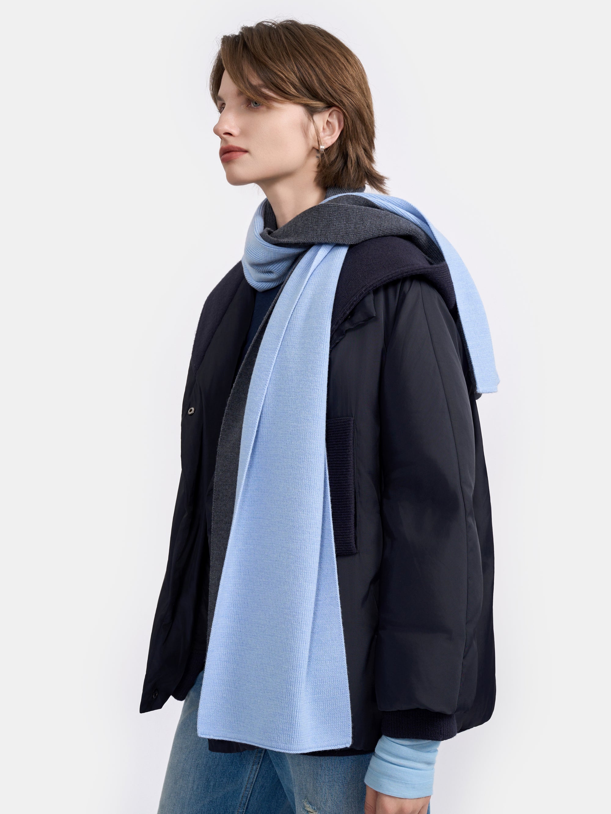 Minimalist Pure Wool Scarf