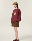 Retro Graphic Cotton Sweatshirt