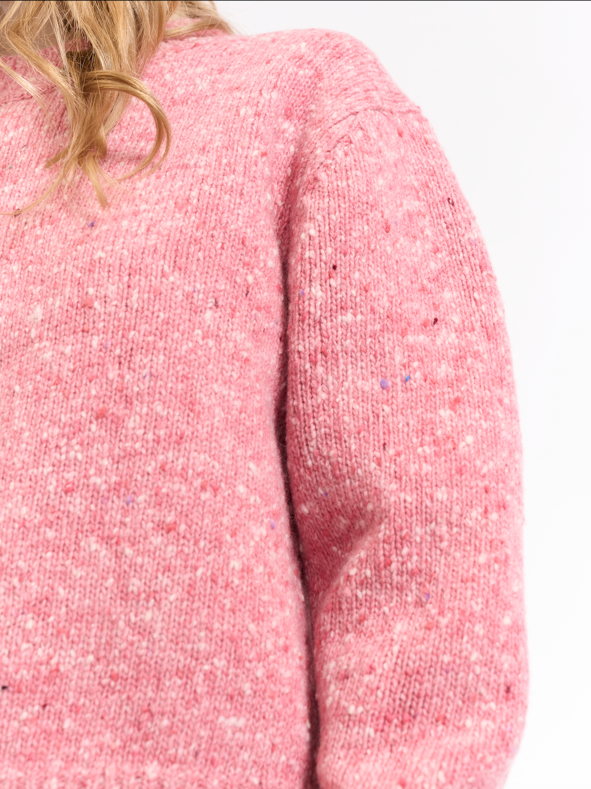 Speckled Wool Crewneck Sweater