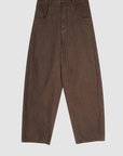 Brown Twill Casual Trousers