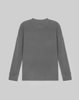 Waffle Knit Long-Sleeve Cotton Tee