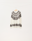 Fair Isle Alpaca Wool Pullover Sweater