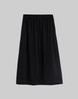 Glossy Acetate Blend Gathered Mini Skirt