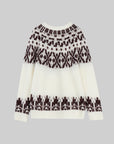 Fair Isle Alpaca Wool Pullover Sweater