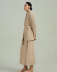 Striped New Chinese-Style Stand Collar Blazer